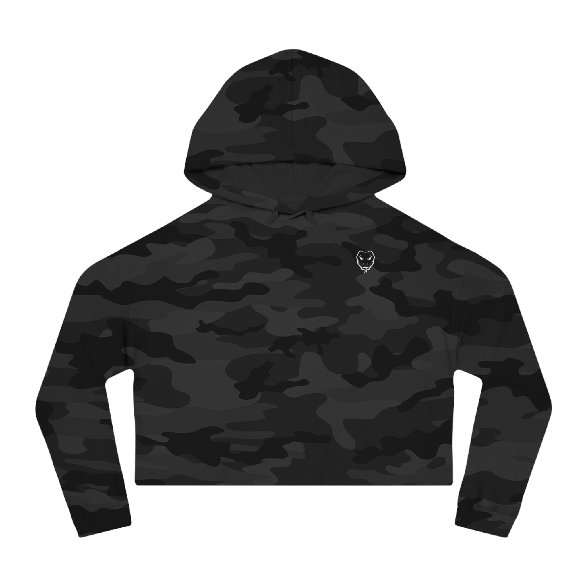 GOLD 'CALL - OUT' CROP HOODIE IN MULTI-COLOR