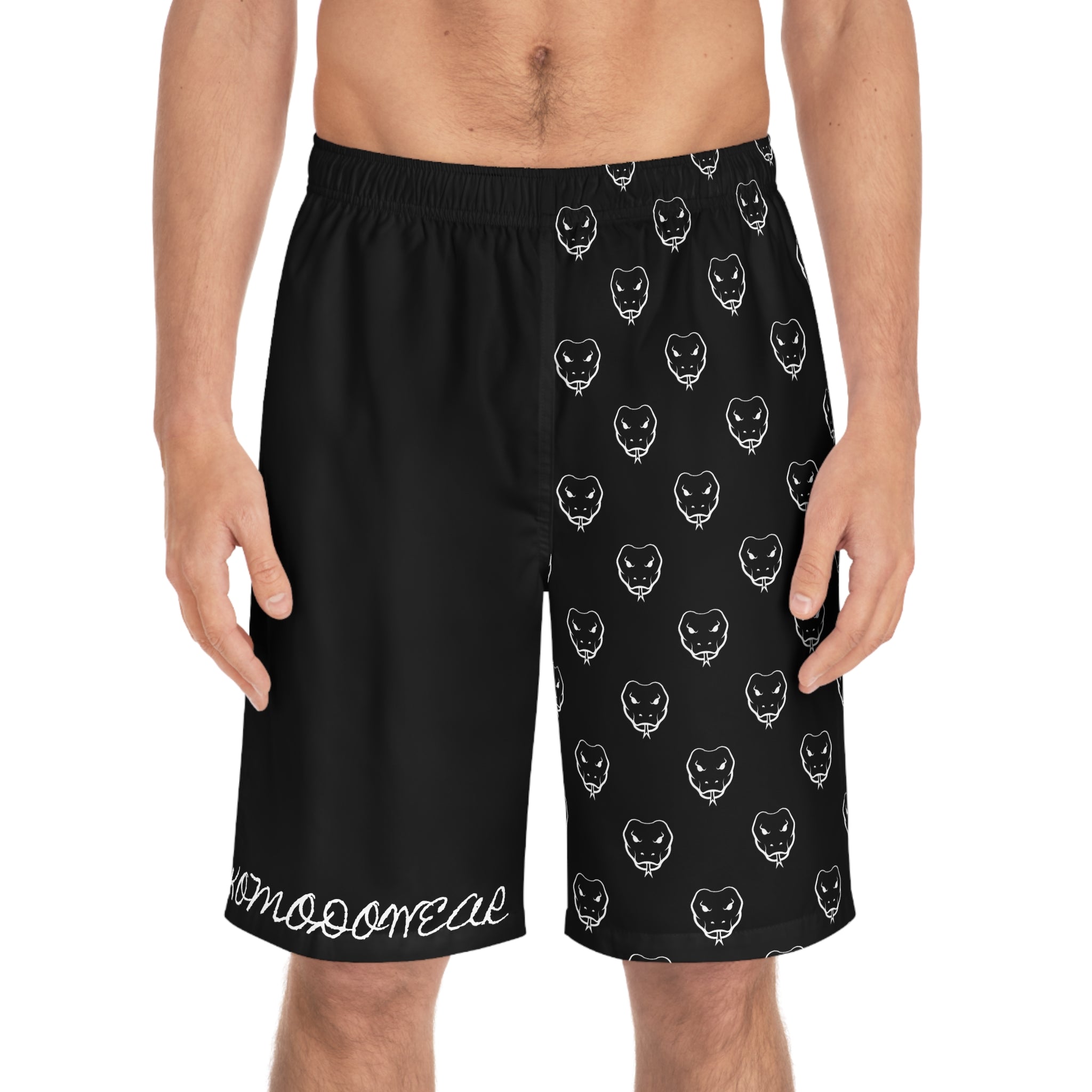 'PATTERN OF THE GHOST' SHORTS IN BLACK