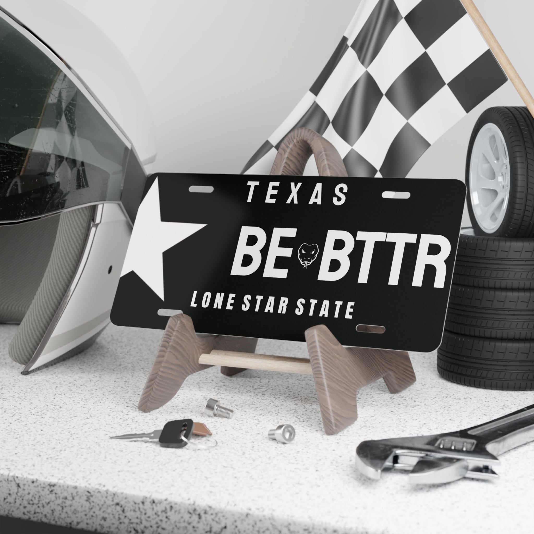 "BE BTTR" VANITY PLATES