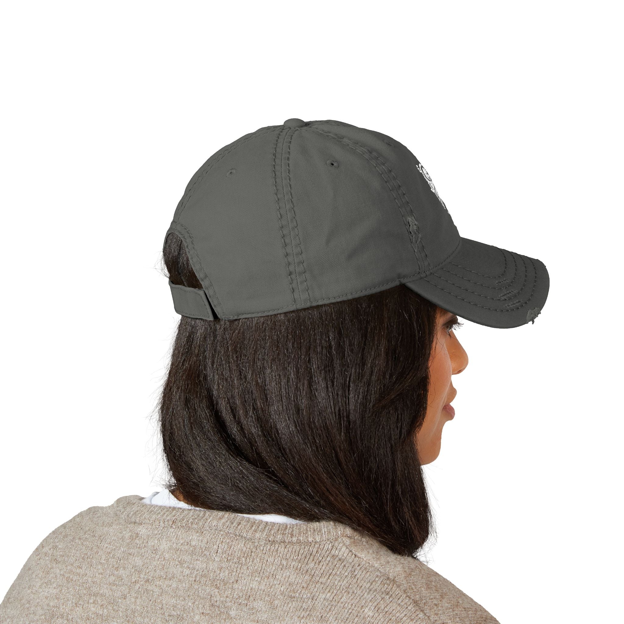 DRAGO EMBROIDERED DISRESSED HAT