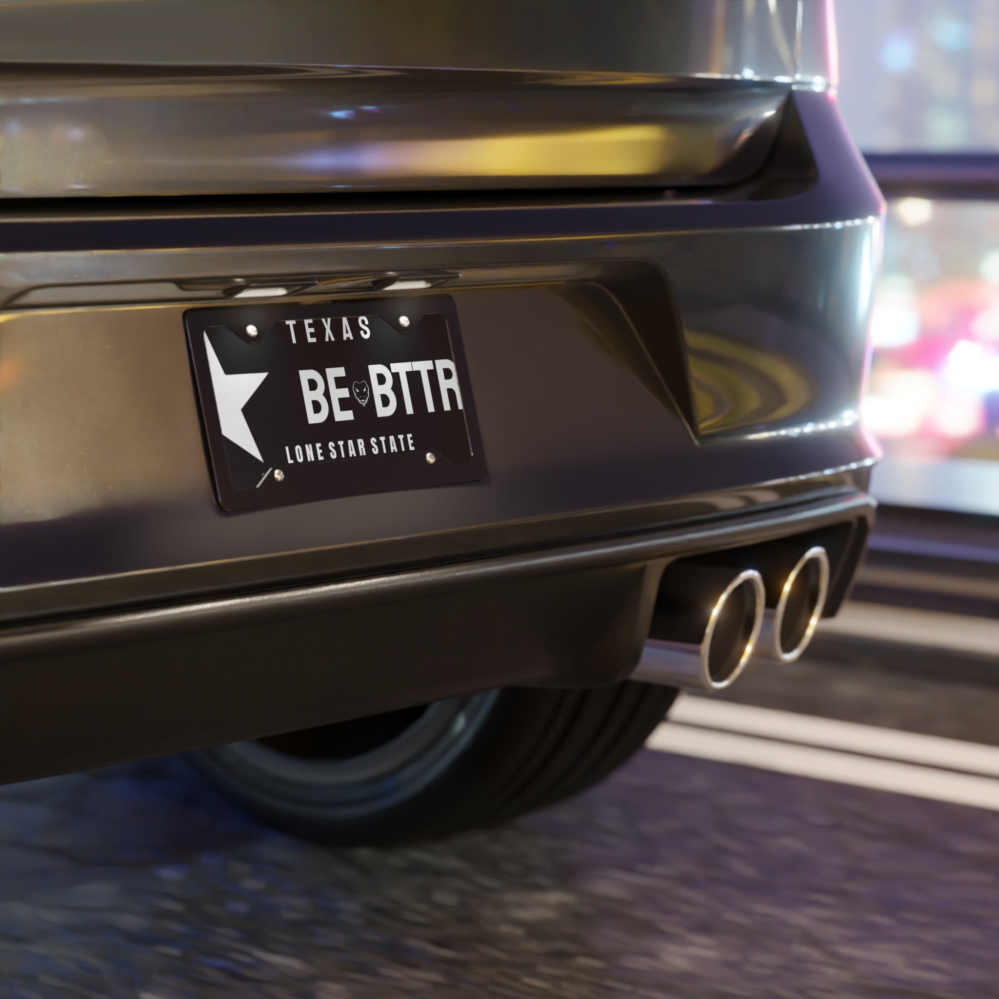 "BE BTTR" VANITY PLATES