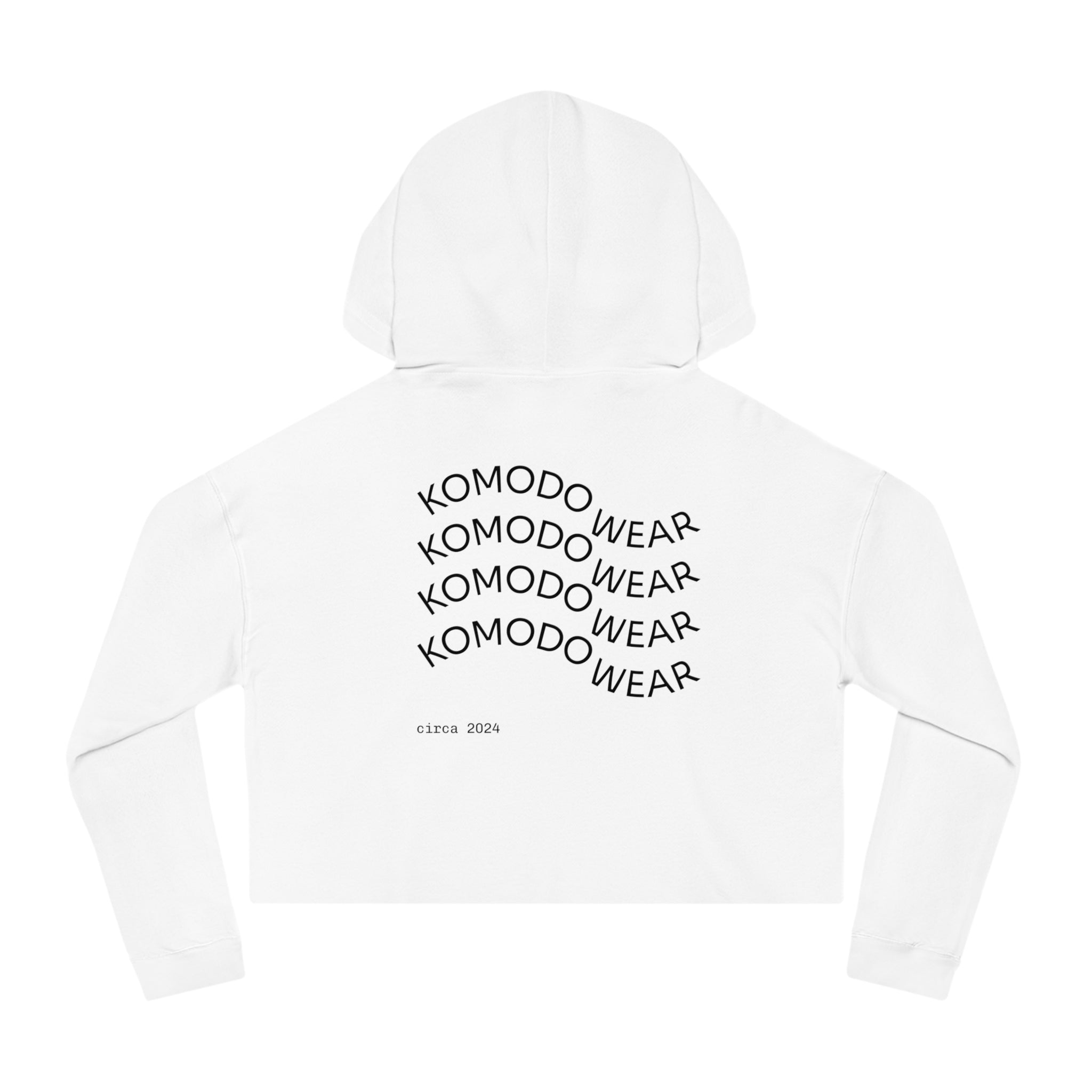 GOLD 'CALL - OUT' CROP HOODIE IN MULTI-COLOR