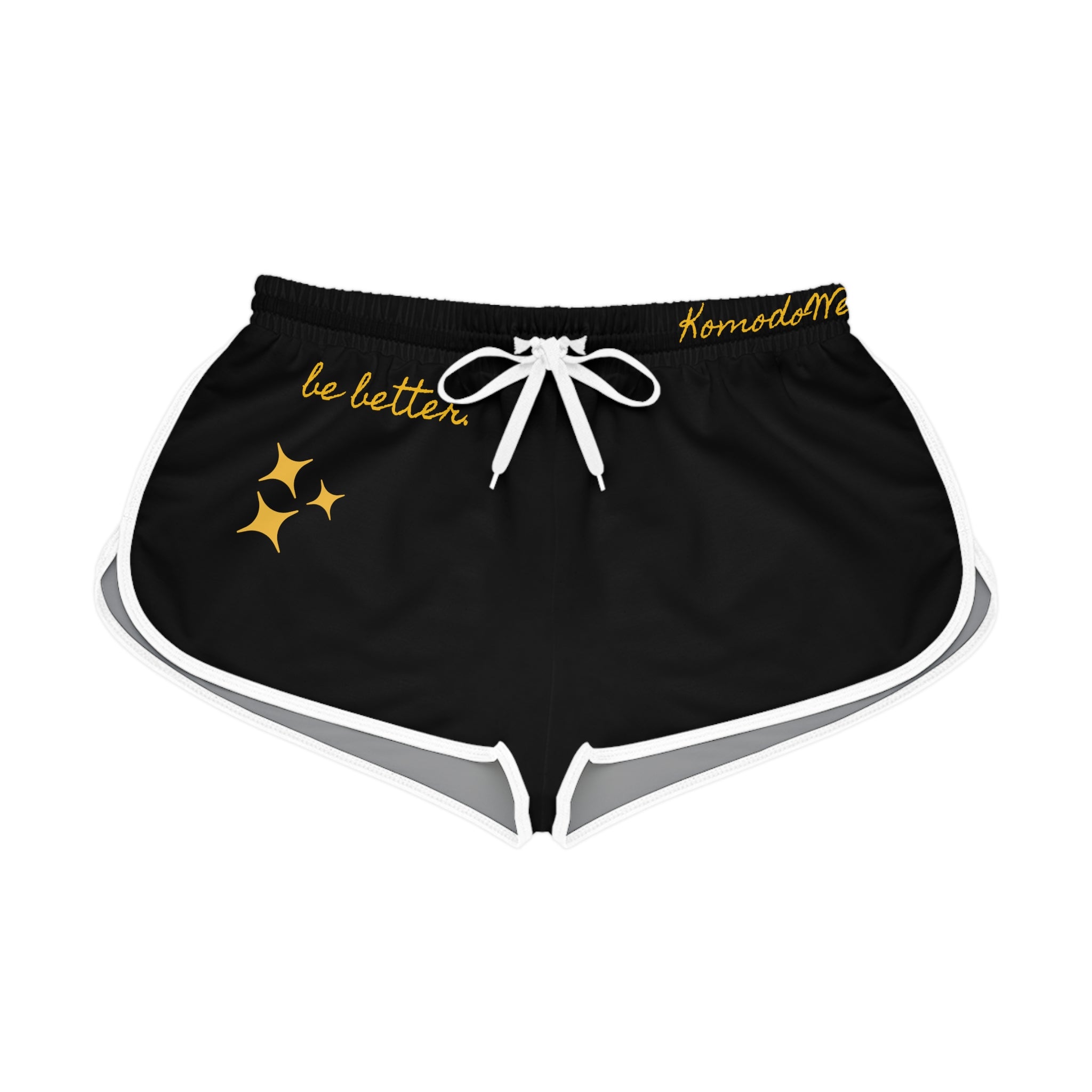 GOLD POLY 'HOOCHIE SHORTS II' IN BLACK