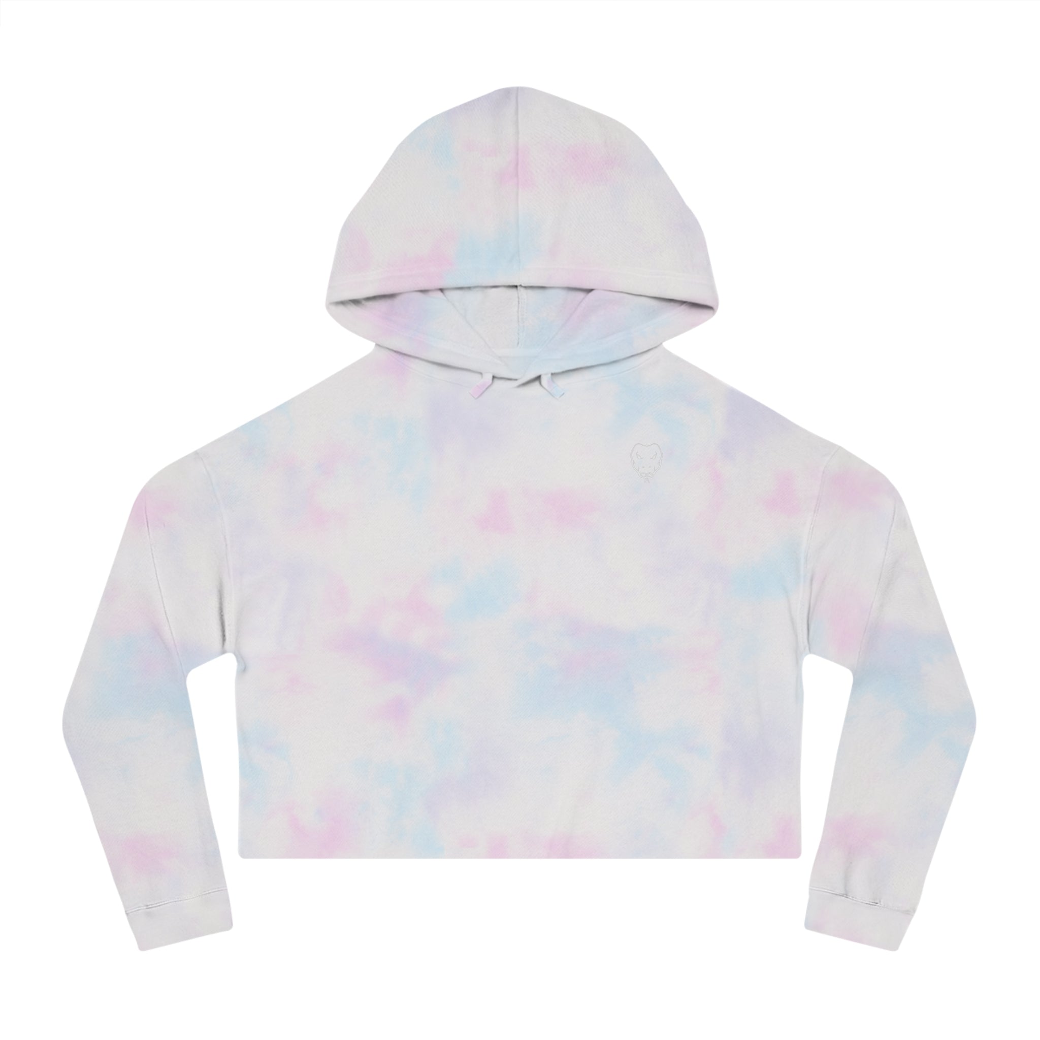 GOLD 'CALL - OUT' CROP HOODIE IN MULTI-COLOR