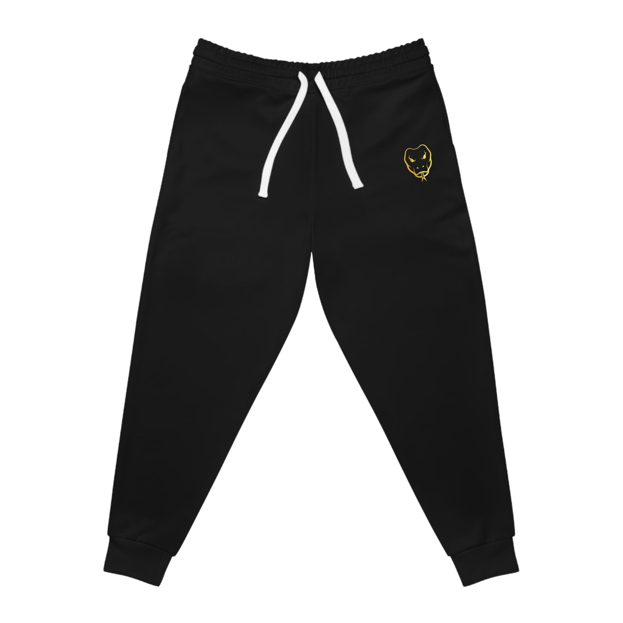 GOLD POLY 'JOGGERS' IN BLACK