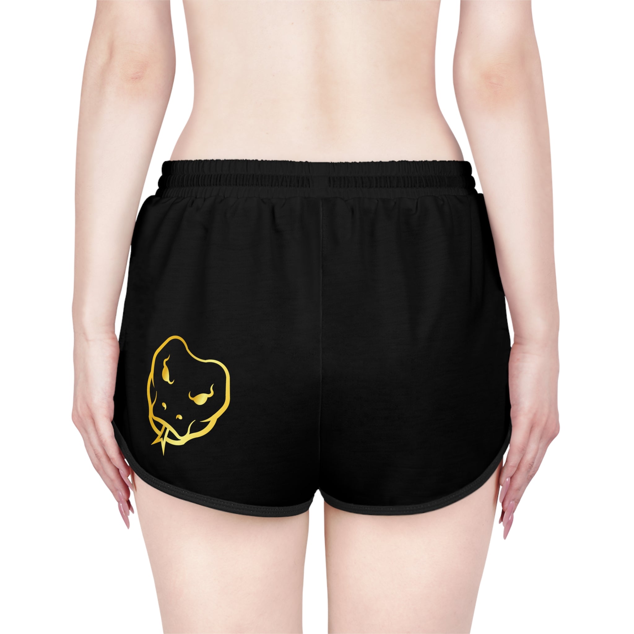 GOLD POLY 'HOOCHIE SHORTS II' IN BLACK