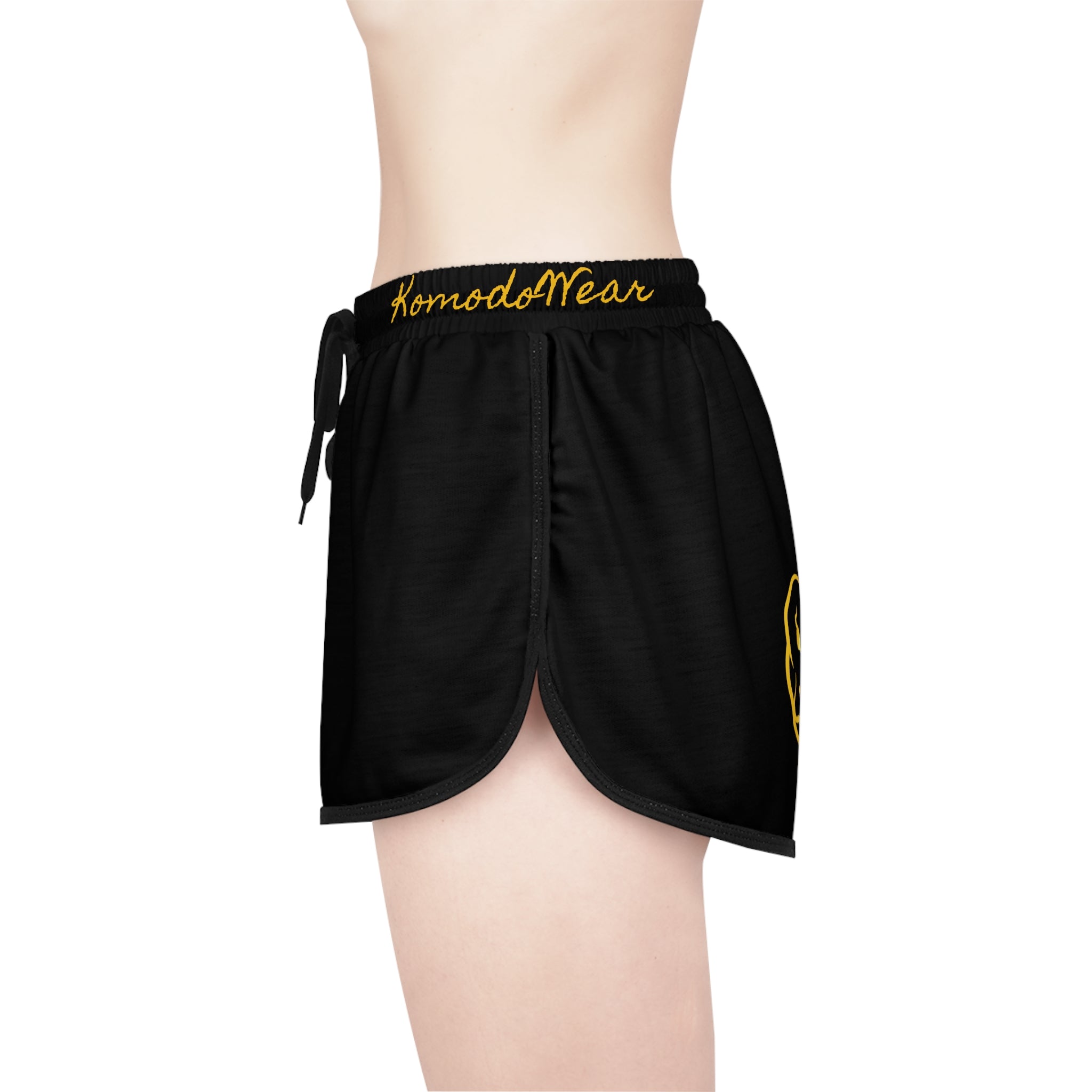 GOLD POLY 'HOOCHIE SHORTS II' IN BLACK