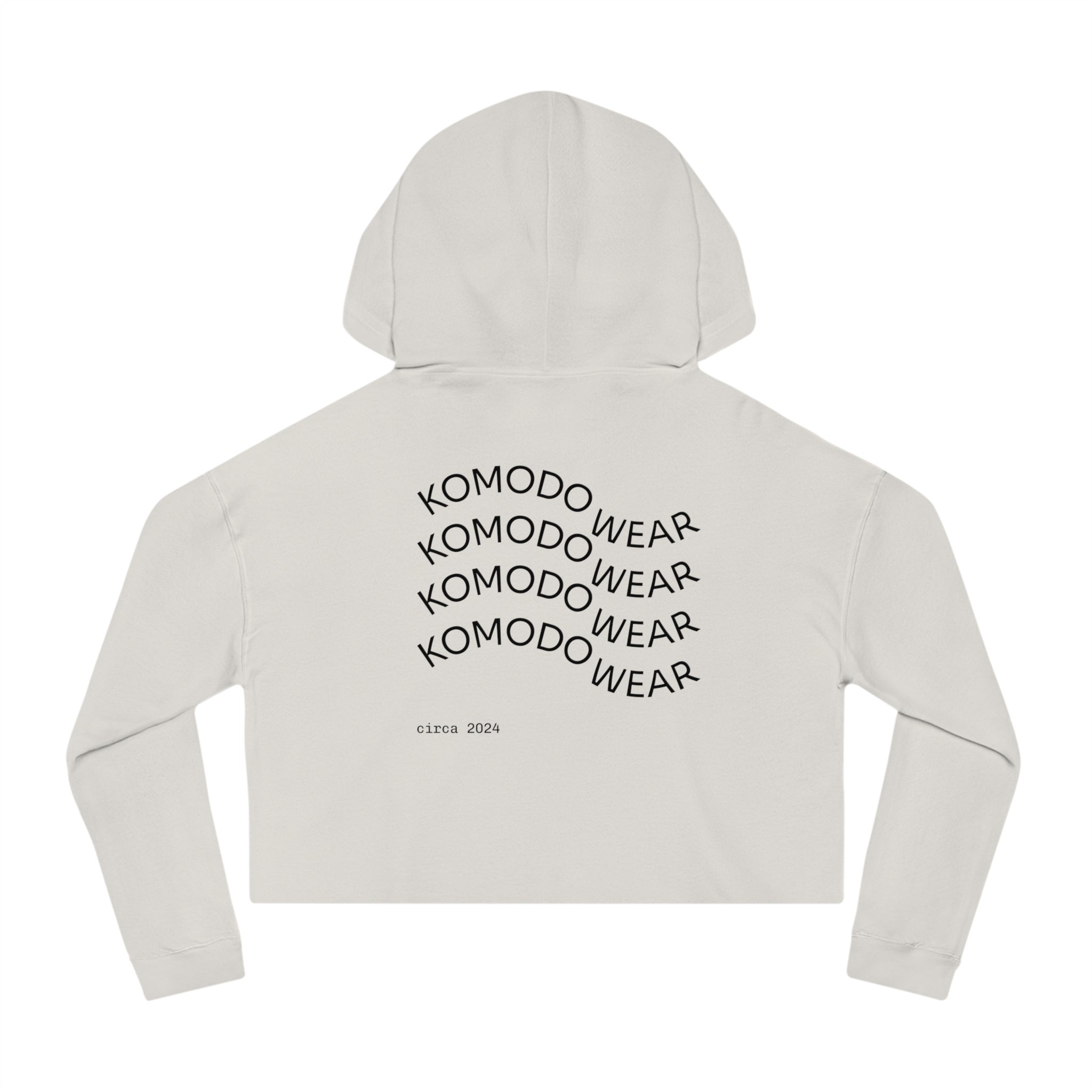 GOLD 'CALL - OUT' CROP HOODIE IN MULTI-COLOR