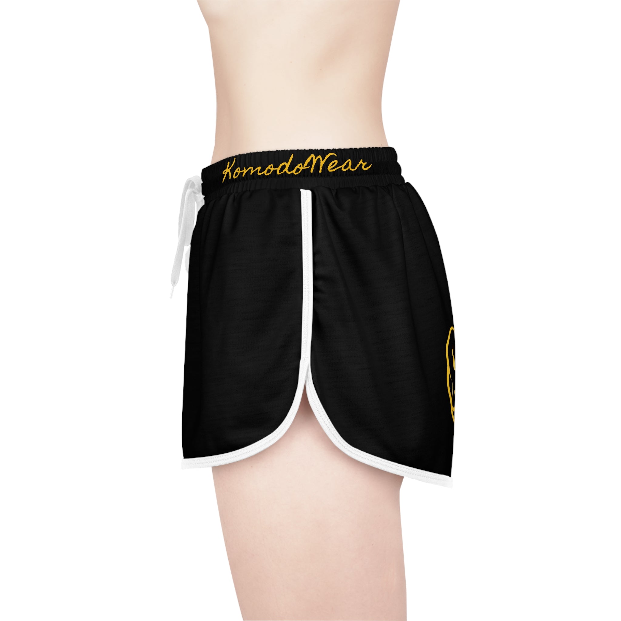 GOLD POLY 'HOOCHIE SHORTS II' IN BLACK