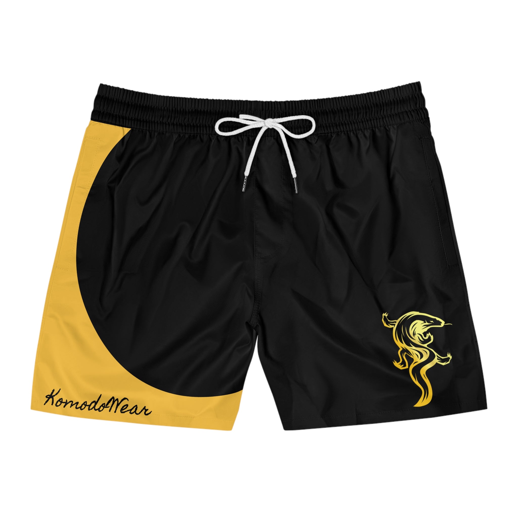 GOLD DRAGO 'HOOCHIE SHORTS' IN BLACK