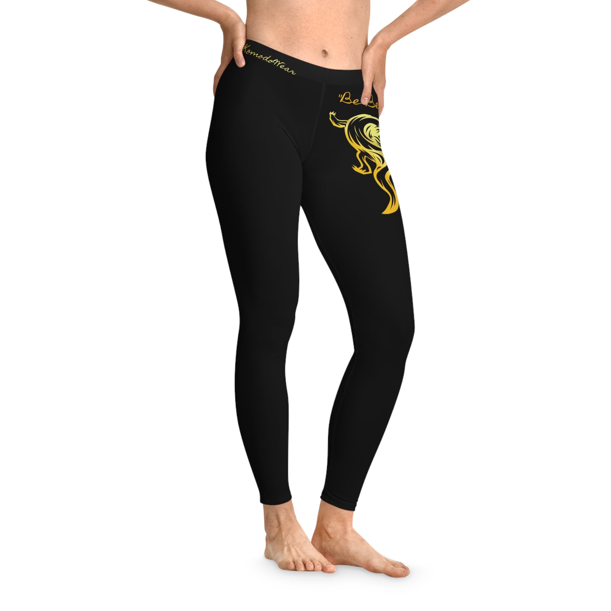 DRAGO GOLD 'BE BETTER' LEGGINGS IN BLACK