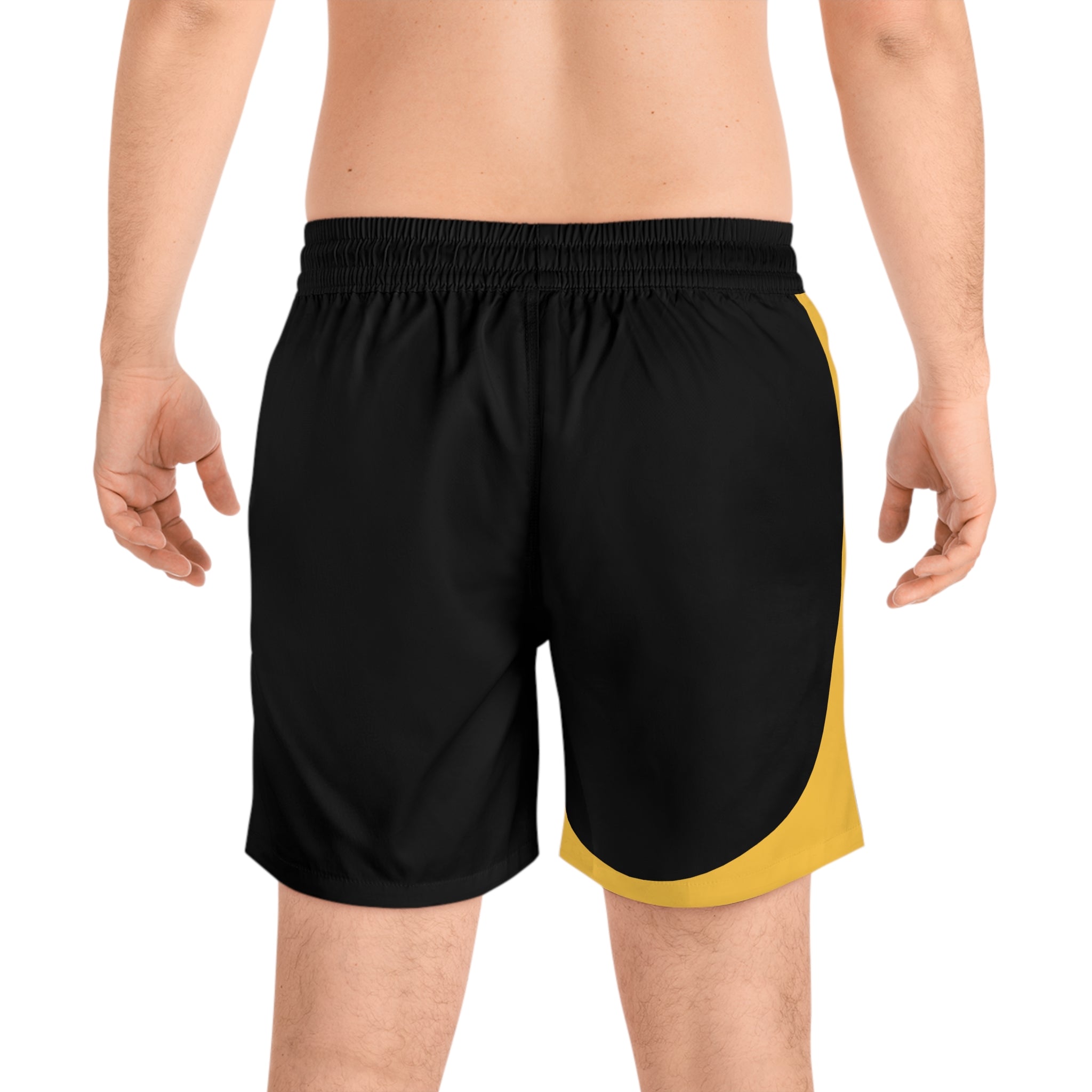 GOLD DRAGO 'HOOCHIE SHORTS' IN BLACK