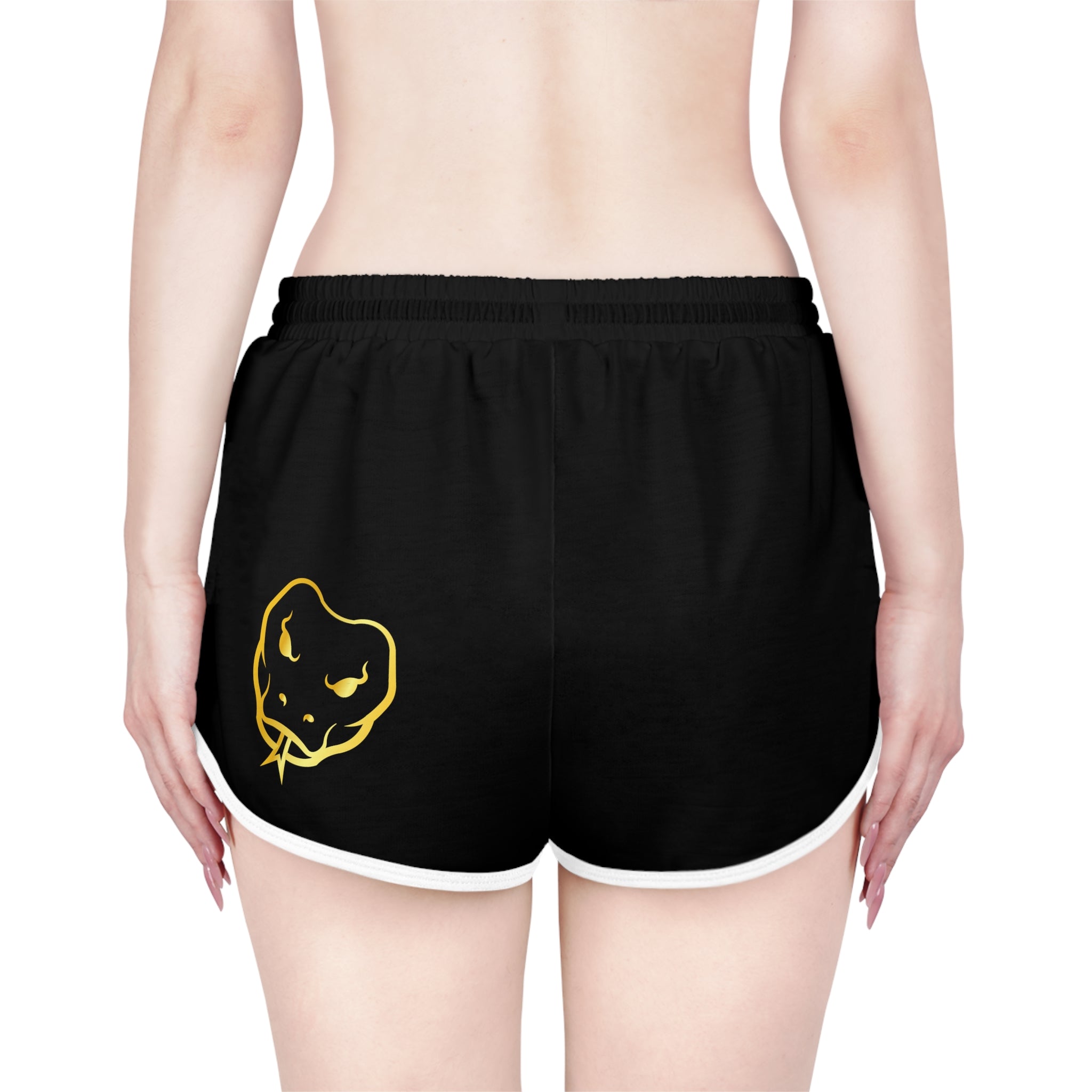 GOLD POLY 'HOOCHIE SHORTS II' IN BLACK