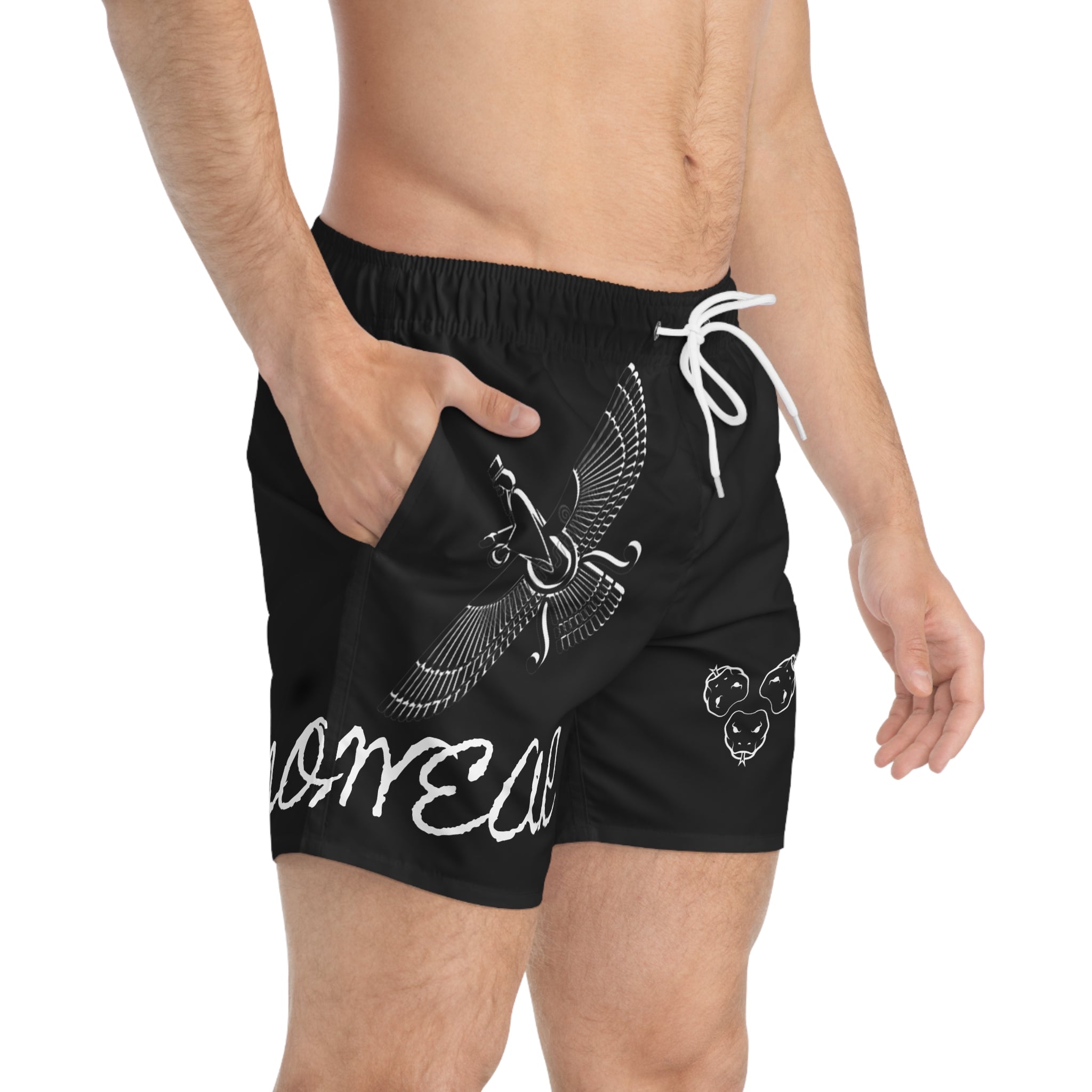 ZORO POLY 'HOOCHIE SHORTS' IN BLACK