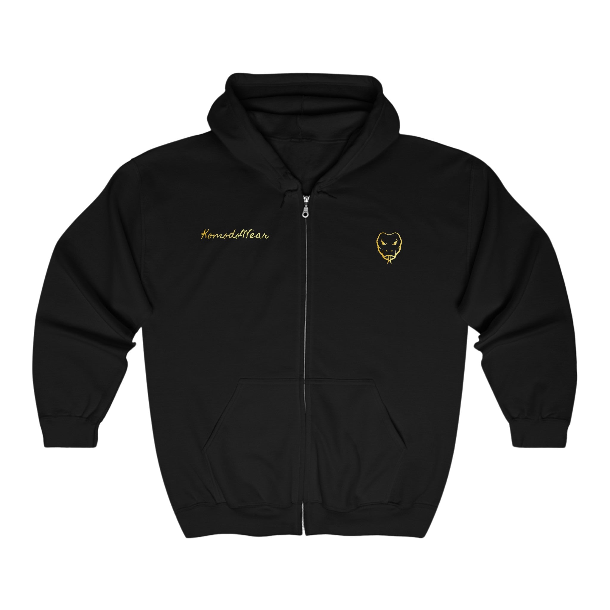 GOLD ZIP UP HOODIE IN B/G/N