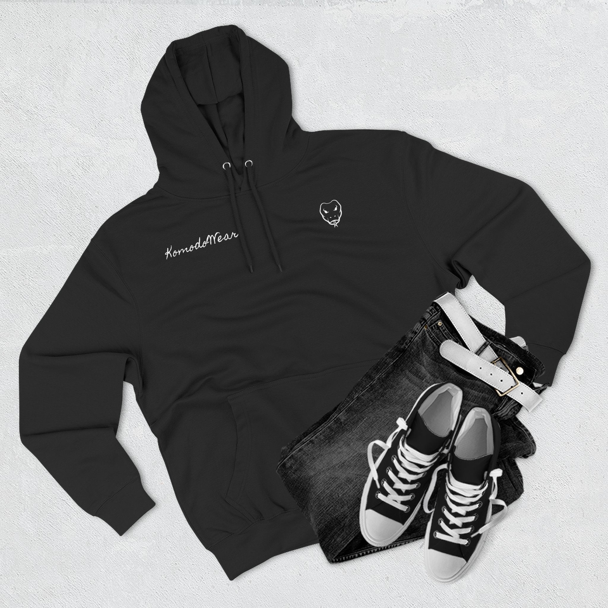 CROSS 'JUDGEMENT' HOODIE IN B/N/P